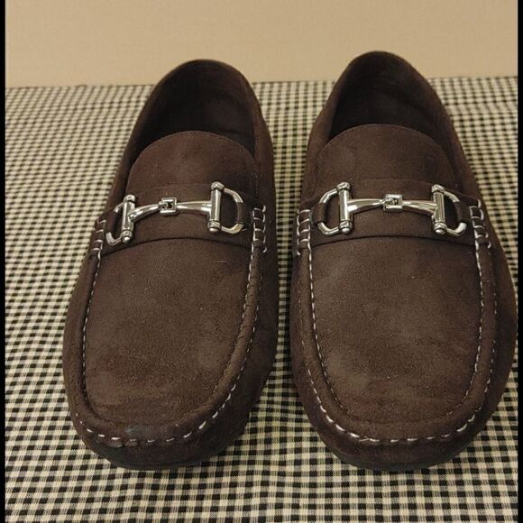 MEN'S AMALI PLUSH DRIVING SHOE WITH BUCKLE 11D. - Picture 4 of 6